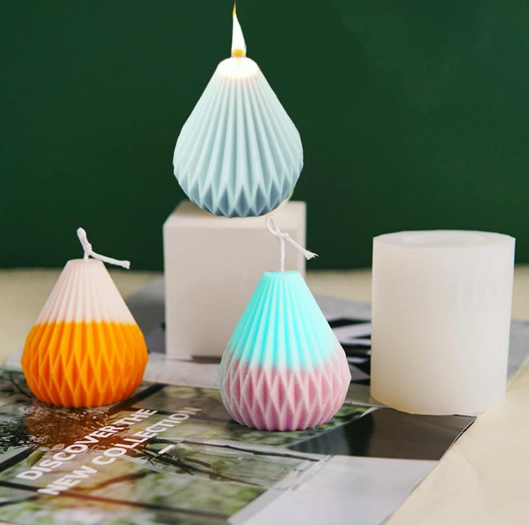 Lyba moulds 3D Pear Lantern Candle Silicone Mould - Bakeware India