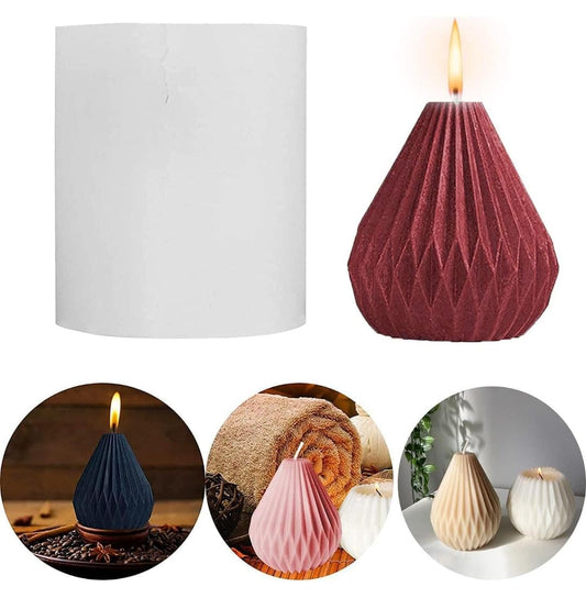 Lyba moulds 3D Pear Lantern Candle Silicone Mould - Bakeware India