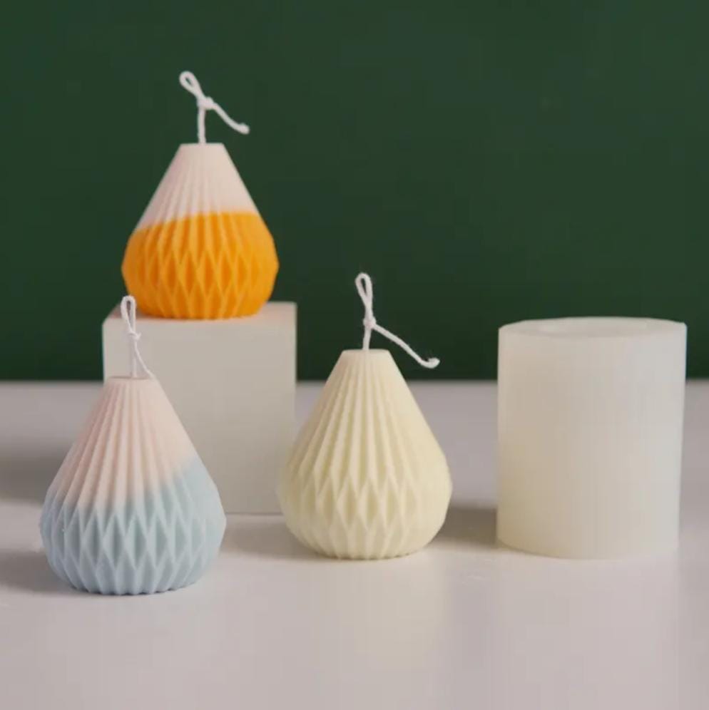 Lyba moulds 3D Pear Lantern Candle Silicone Mould - Bakeware India