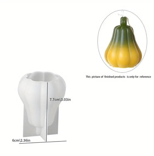 Lyba Moulds 3D Pumpkin Candle Chocolate Silicone Mould - Bakeware India