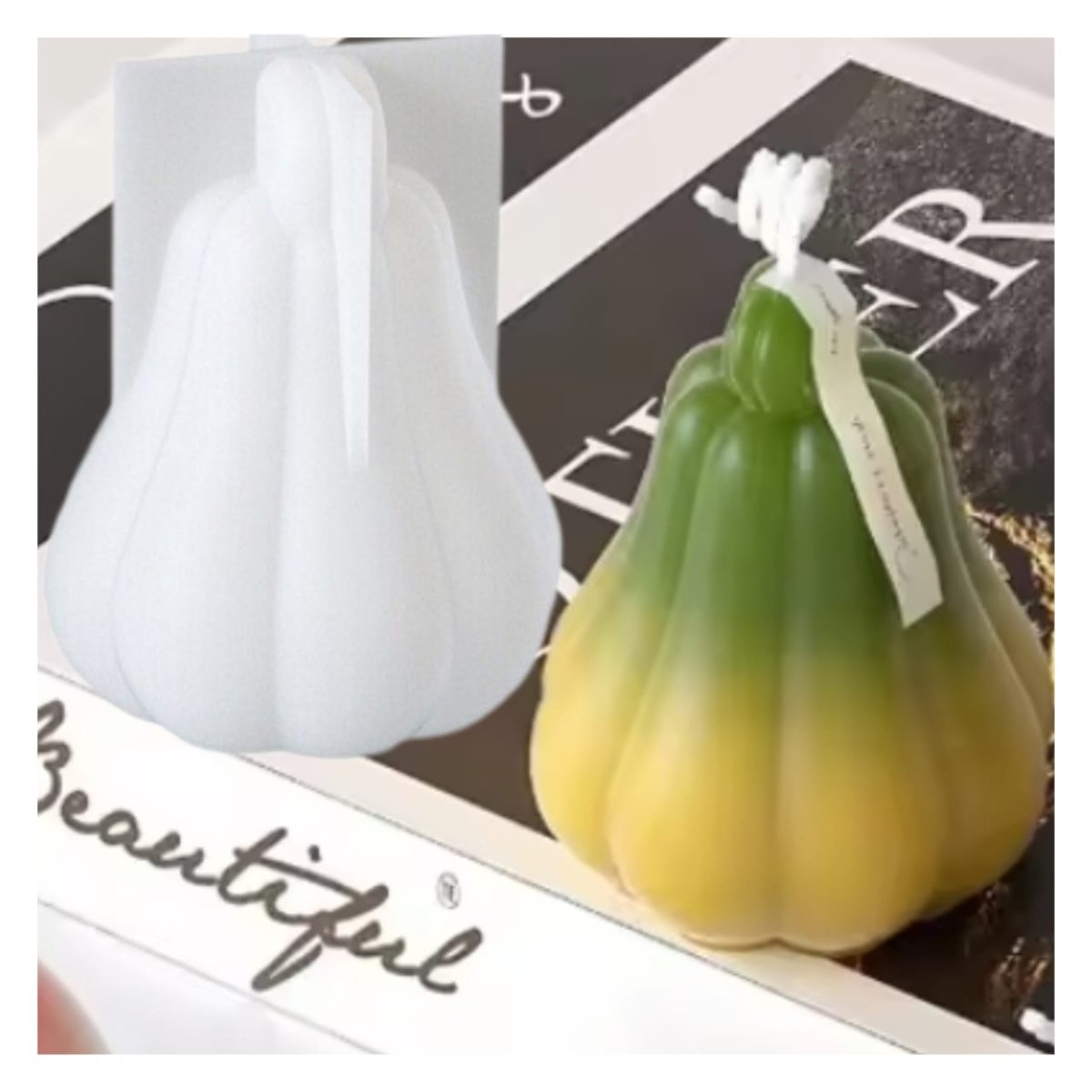 Lyba Moulds 3D Pumpkin Candle Chocolate Silicone Mould - Bakeware India