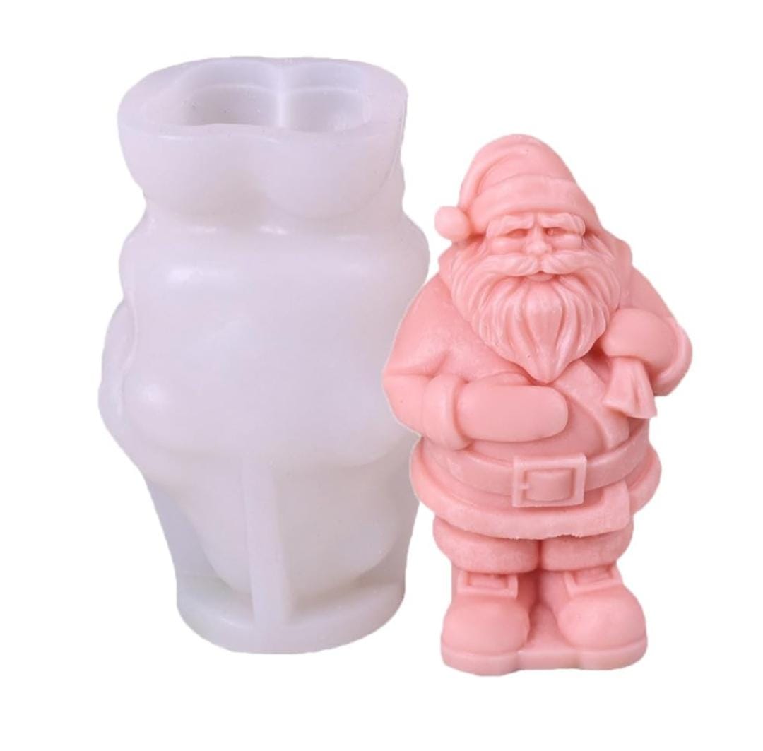 Lyba Moulds 3D Santa Claus Candle Chocolate Silicone Mould - Bakeware India