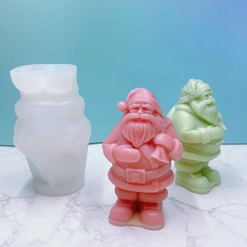 Lyba Moulds 3D Santa Claus Candle Chocolate Silicone Mould - Bakeware India
