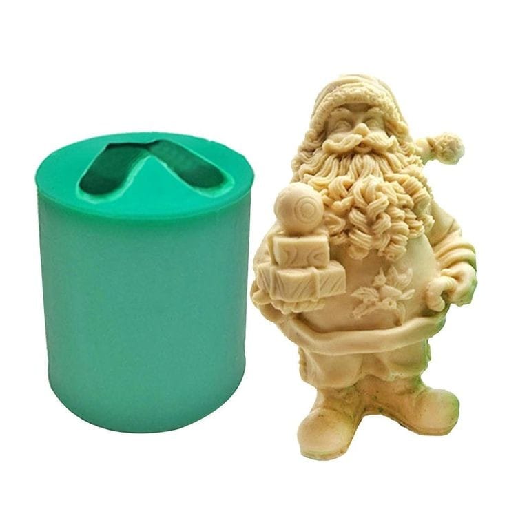 Lyba Moulds 3D Santaclaus Candle Silicone Mould - Bakeware India