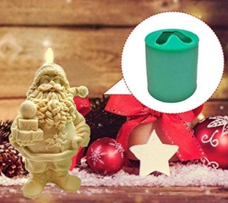 Lyba Moulds 3D Santaclaus Candle Silicone Mould - Bakeware India