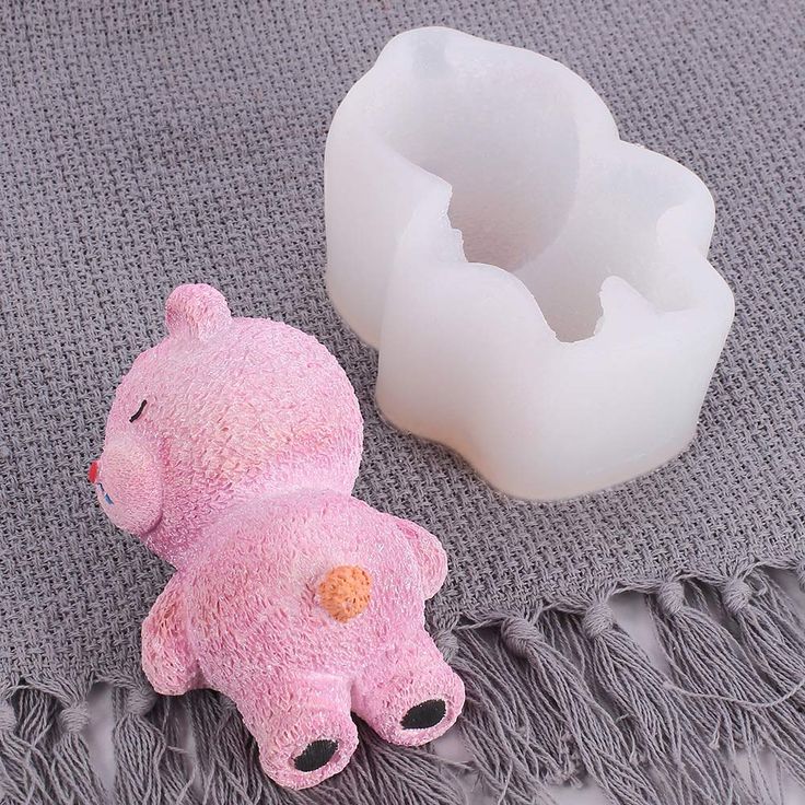 Lyba moulds 3D Sleeping Mousse Teddy Bear Chocolate Cake Silicone Mould - Bakeware India