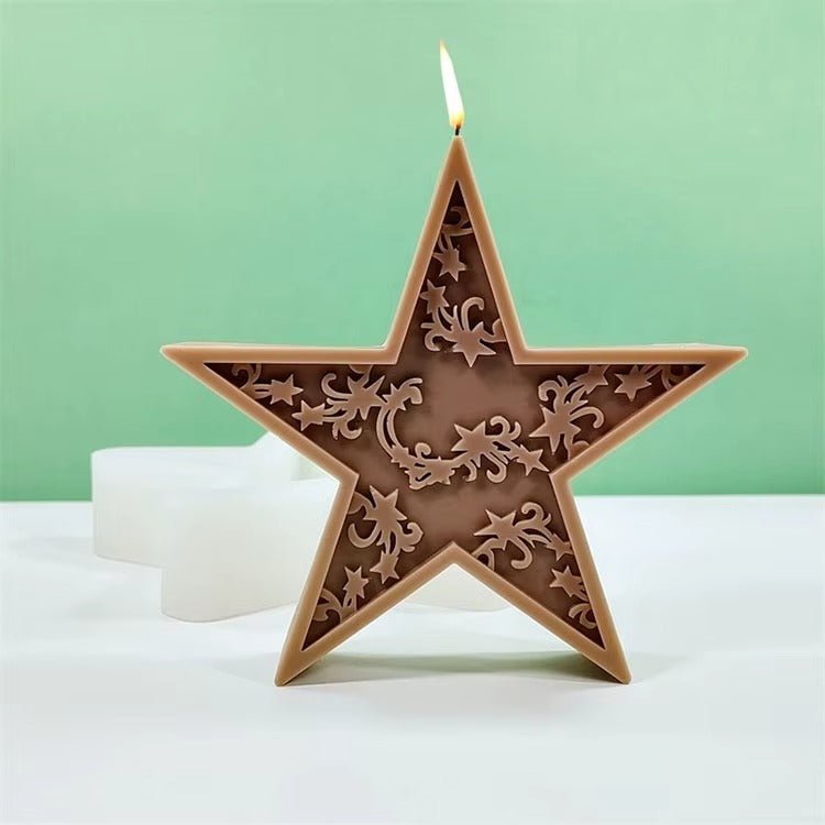 Lyba Moulds 3D Star Ramadan Eid Candle Silicone Mould - Bakeware India