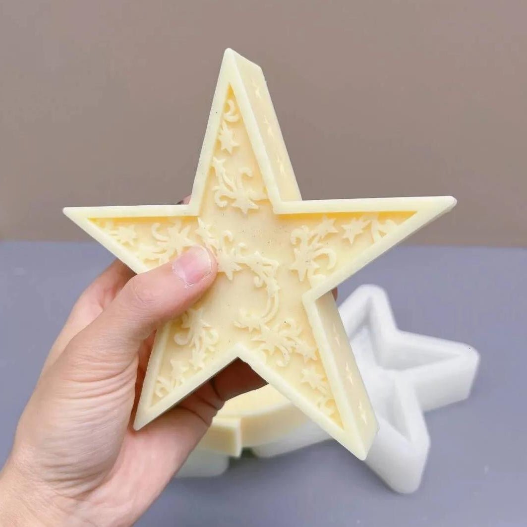 Lyba Moulds 3D Star Ramadan Eid Candle Silicone Mould - Bakeware India