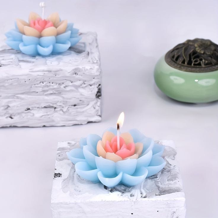 Lyba Moulds 3D Succulent Flower Cactus Plant Candle Silicone Mould - Bakeware India