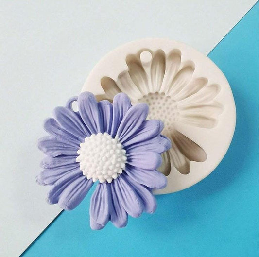 Lyba Moulds 3D Sunflower Daisy Candle Cake Fondant Silicone - Bakeware India