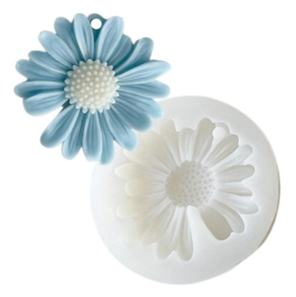 Lyba Moulds 3D Sunflower Daisy Candle Cake Fondant Silicone - Bakeware India