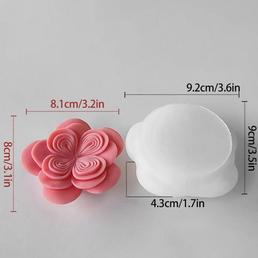Lyba moulds Austin Origami Rose Aromatherapy Candle Silicone Mould - Bakeware India