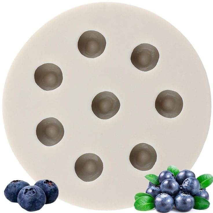 Lyba moulds Blueberry Berry Fondant Chocolate Cake Candle Silicone Mould - Bakeware India