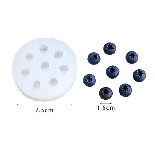 Lyba moulds Blueberry Berry Fondant Chocolate Cake Candle Silicone Mould - Bakeware India
