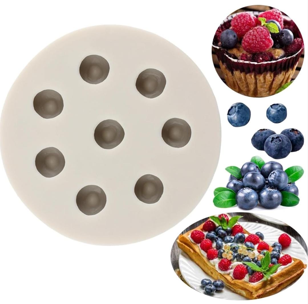 Lyba moulds Blueberry Berry Fondant Chocolate Cake Candle Silicone Mould - Bakeware India