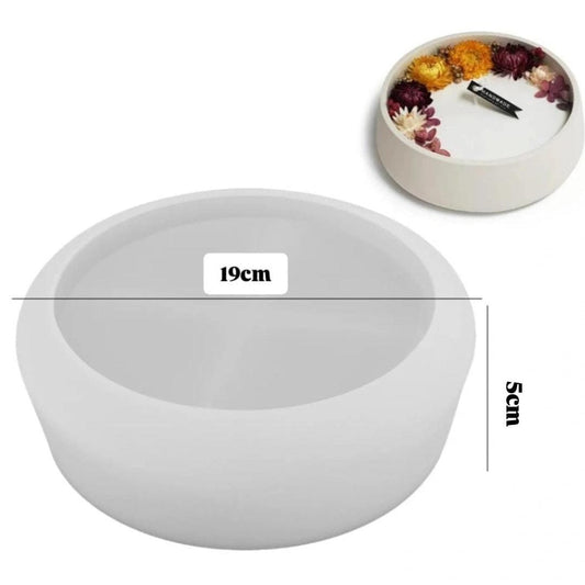 Lyba Moulds Bowl Concrete Flower Pot Candle Silicone Mould - Bakeware India