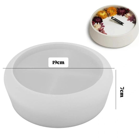 Lyba Moulds Bowl Concrete Flower Pot Candle Silicone Mould - Bakeware India