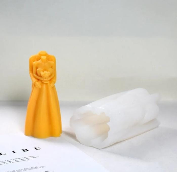 Lyba Moulds Bride & Groom Couple Candle Silicone Mould - Bakeware India