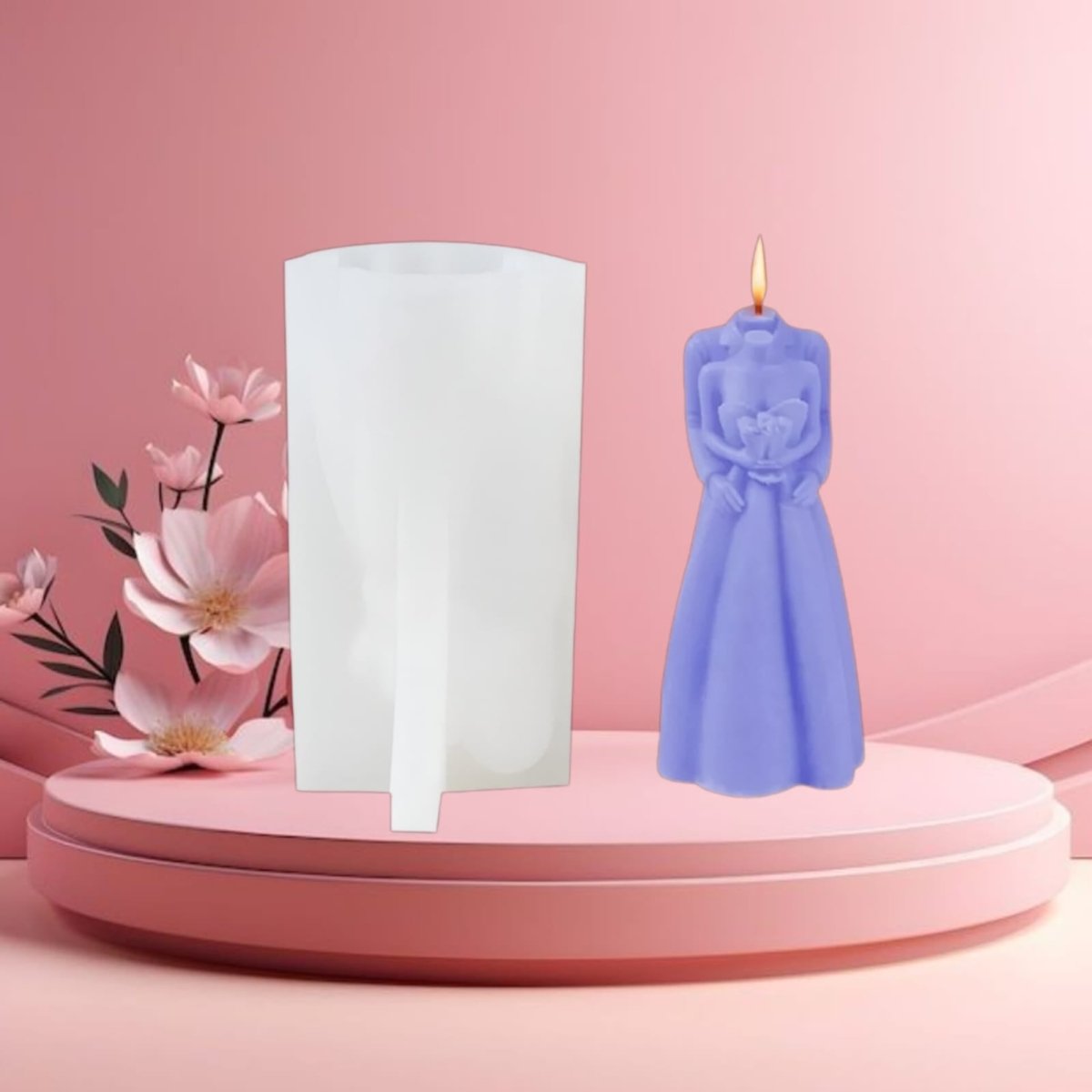 Lyba Moulds Bride & Groom Couple Candle Silicone Mould - Bakeware India