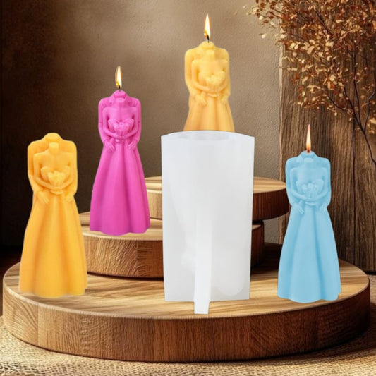 Lyba Moulds Bride & Groom Couple Candle Silicone Mould - Bakeware India