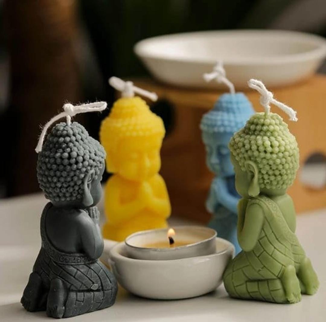 Lyba Moulds Buddha Silicone Candle Mould - Bakeware India