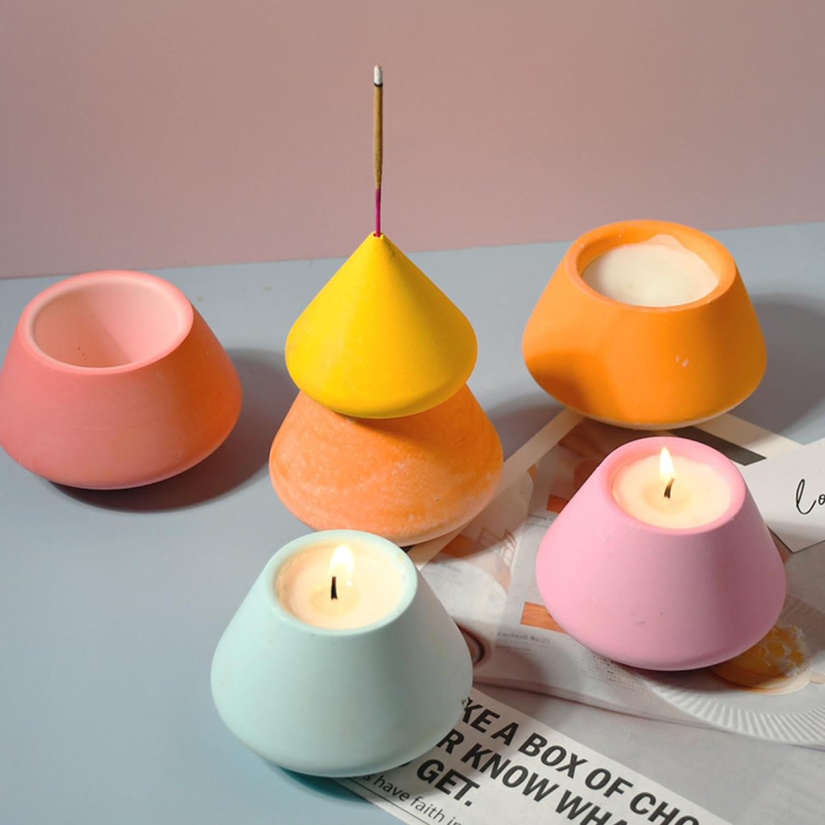 Lyba Moulds Christmas Tree Split Candle Cup Silicone Mould - Bakeware India