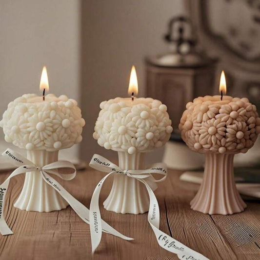 Lyba Moulds Daisy Flower Bouquet Silicone Candle Mould - Bakeware India
