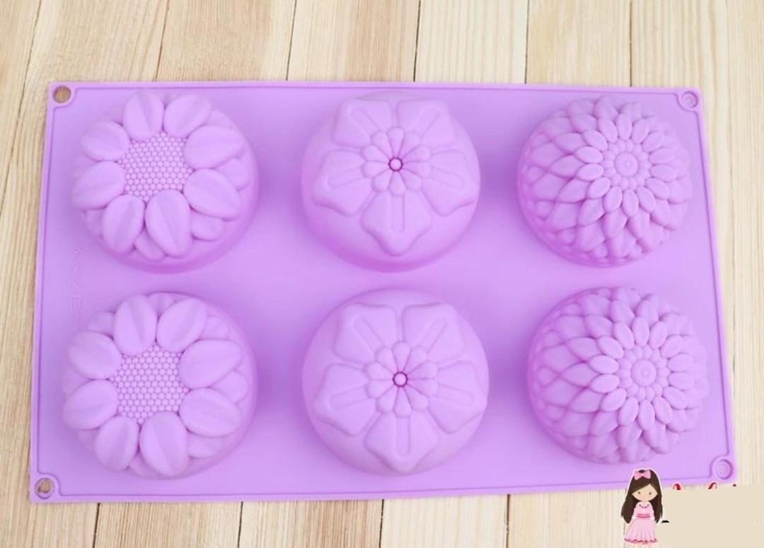 Lyba Moulds Flower Soap Silicone Mould - Bakeware India