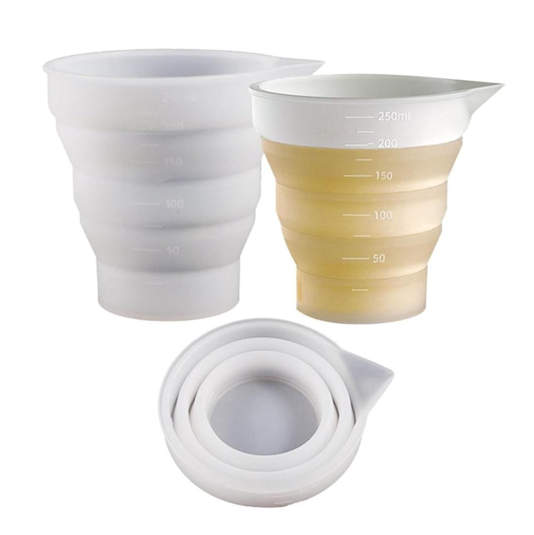 Lyba Moulds Foldable Silicone Container Measuring Cup,250ml - Bakeware India