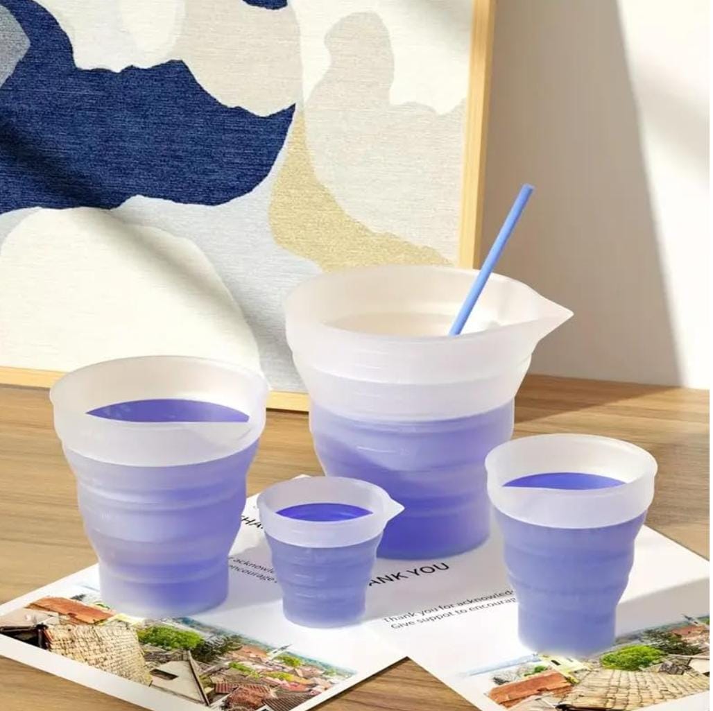 Lyba Moulds Foldable Silicone Container Measuring Cup,250ml - Bakeware India