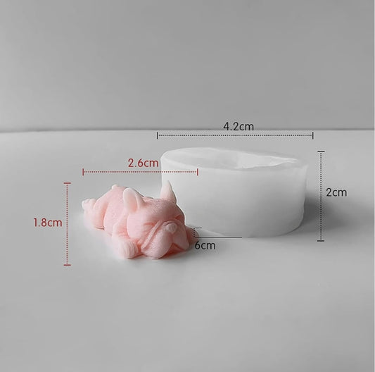 Lyba moulds French Bulldog Candle Silicone Mould - Bakeware India
