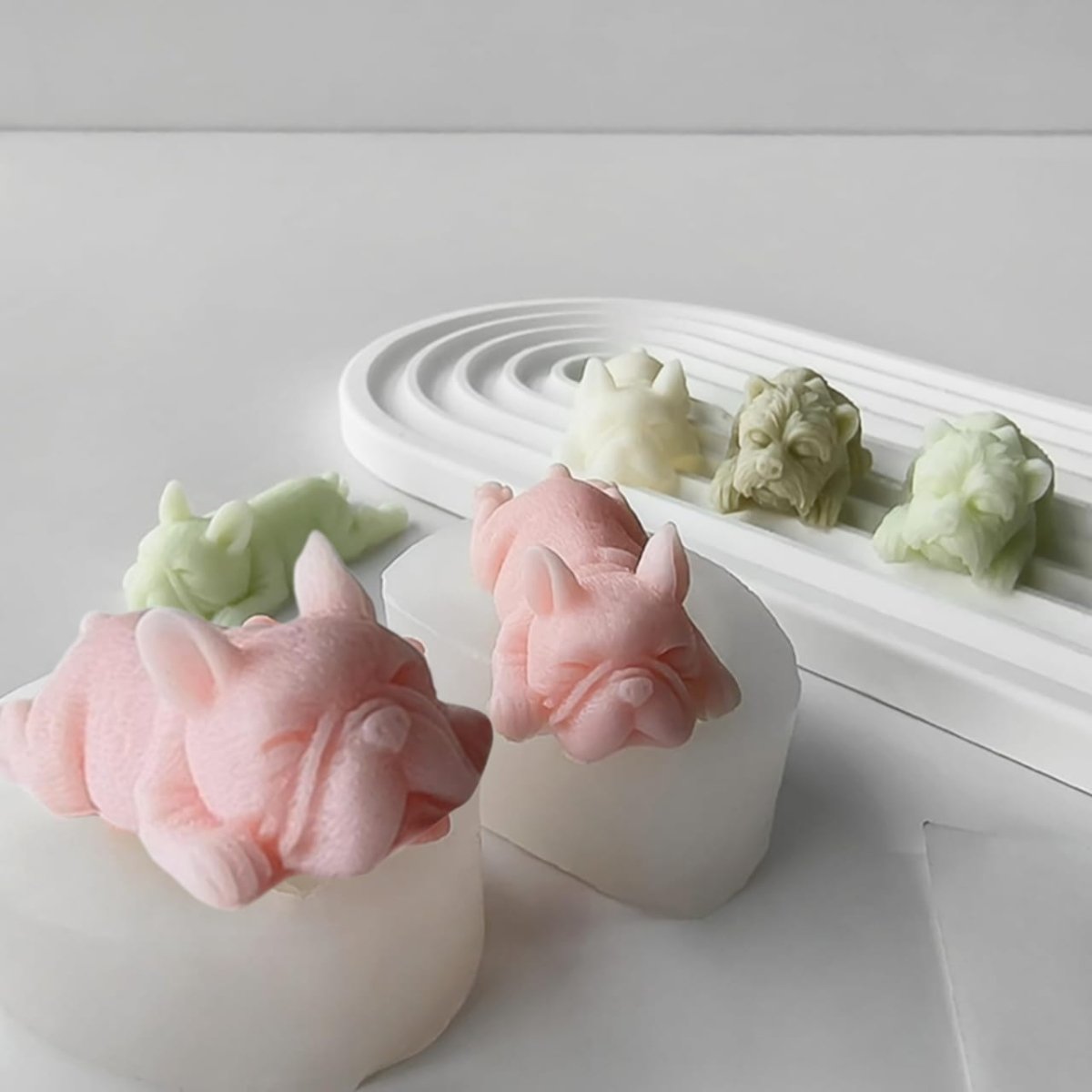Lyba moulds French Bulldog Candle Silicone Mould - Bakeware India