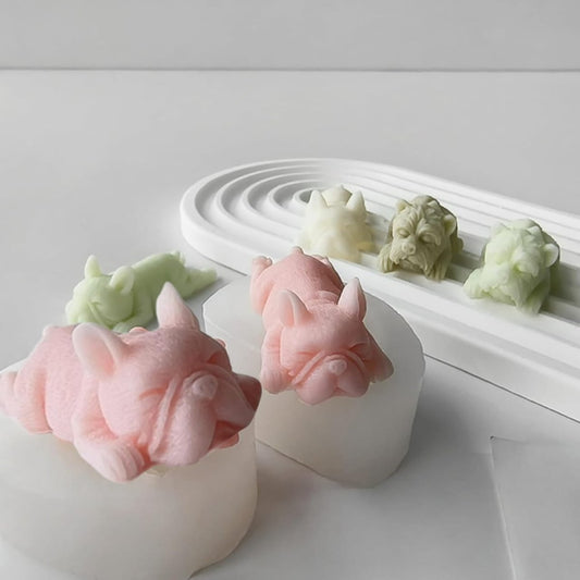 Lyba moulds French Bulldog Candle Silicone Mould - Bakeware India