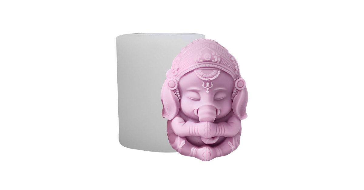 Lyba Moulds Ganesha Lord Silicone Candle Mould - Bakeware India