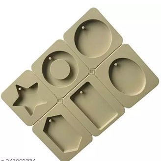 Lyba moulds Geometry Disc Aromatherapy Candle Soap Silicone Mould - Bakeware India