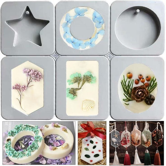 Lyba moulds Geometry Disc Aromatherapy Tablet Candle Soap Silicone Mould - Bakeware India