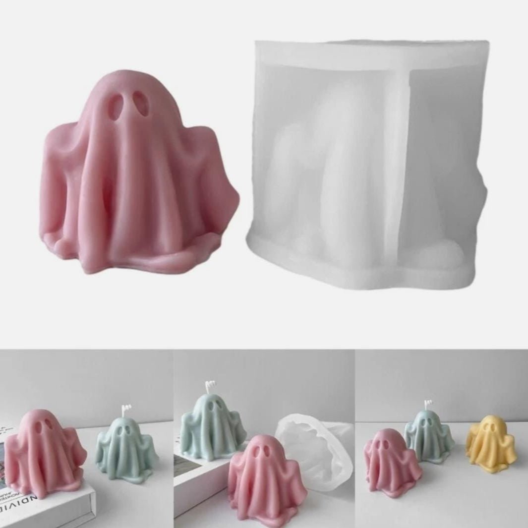 Lyba Moulds Halloween Ghost Candle Chocolate Silicone Mould - Bakeware India