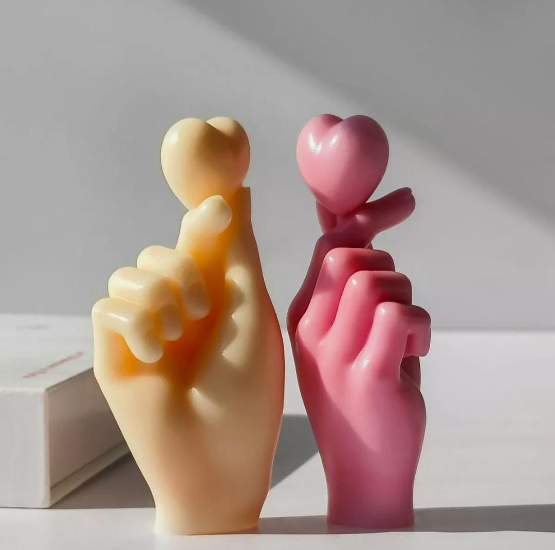 Lyba moulds Heart On Finger Candle Silicone Mould - Bakeware India