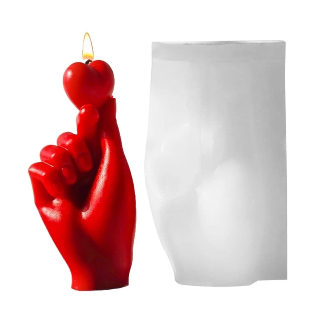 Lyba moulds Heart On Finger Candle Silicone Mould - Bakeware India