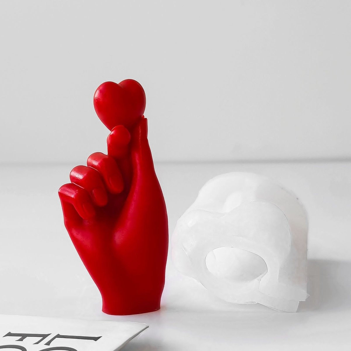 Lyba moulds Heart On Finger Candle Silicone Mould - Bakeware India