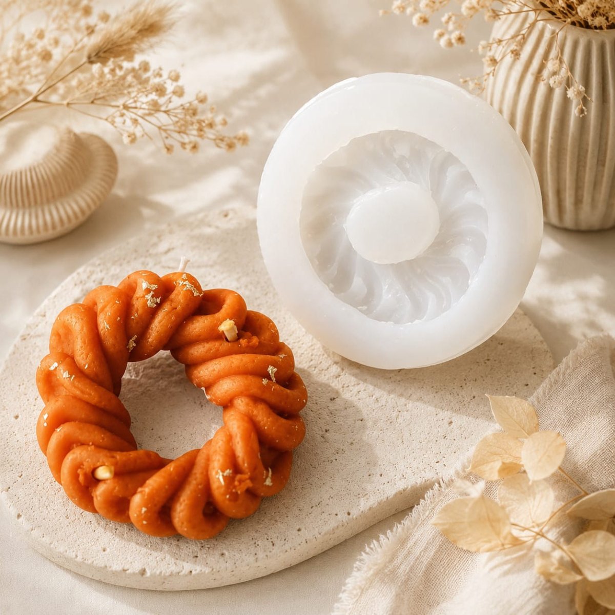 Lyba Moulds Imarti Mithai Moulds Fondant Candle Silicone Fondant Mould - Bakeware India