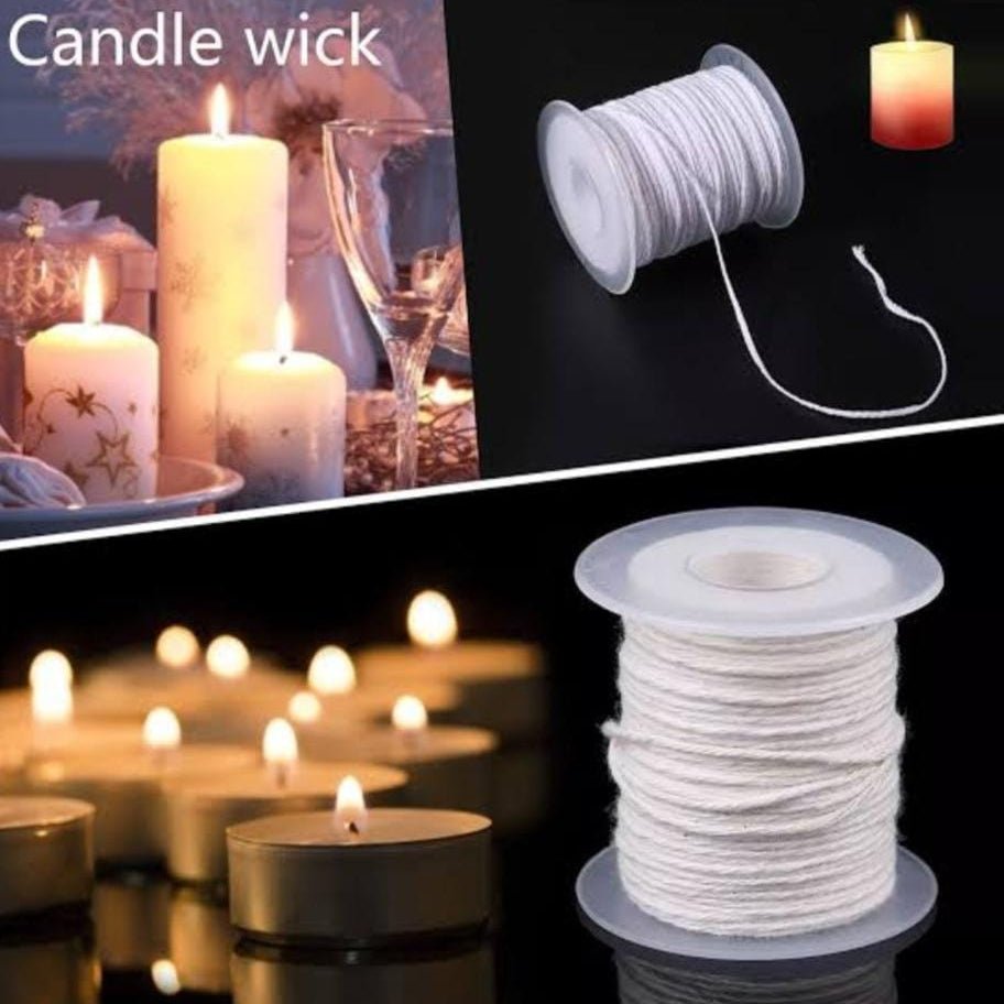 Lyba moulds Imported Noncoated Cotton Wick Roll ,61meter - Bakeware India