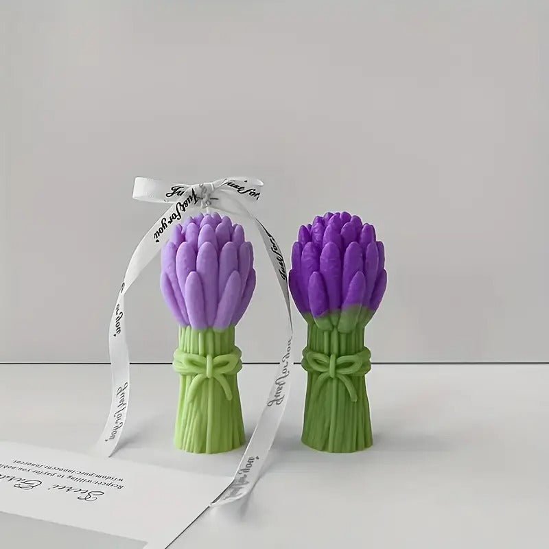 Lyba Moulds Lavender Flower Bouquet Candle Silicone Mould - Bakeware India