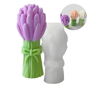Lyba Moulds Lavender Flower Bouquet Candle Silicone Mould - Bakeware India