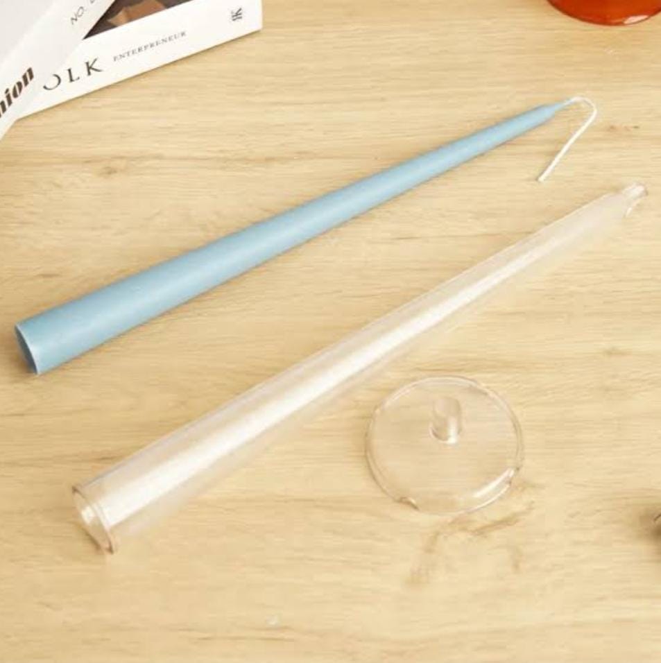 Lyba Moulds Long Tapered Sleek Pillar Polycarbonate Candle Mould - Bakeware India