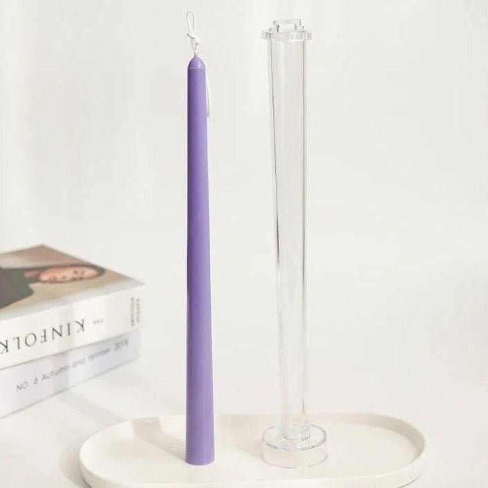 Lyba Moulds Long Tapered Sleek Pillar Polycarbonate Candle Mould - Bakeware India