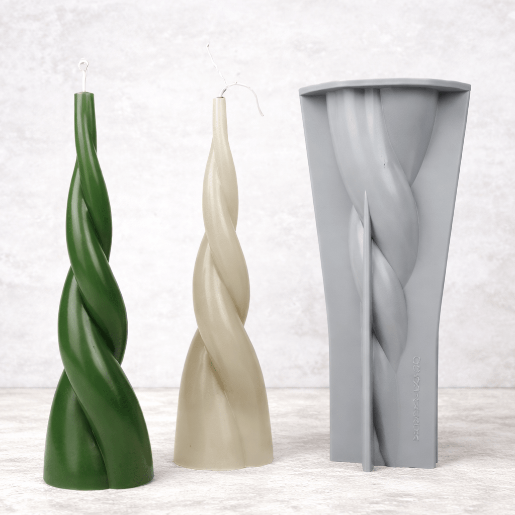 Lyba Moulds Long Twisted Legs Candle Silicone Mould - Bakeware India