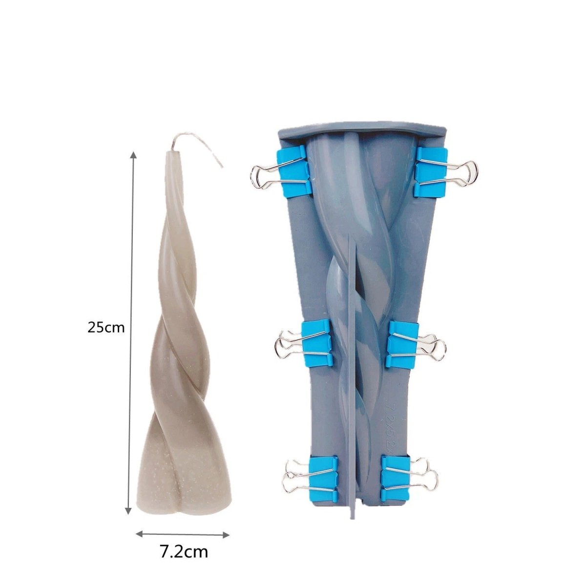 Lyba Moulds Long Twisted Legs Candle Silicone Mould - Bakeware India