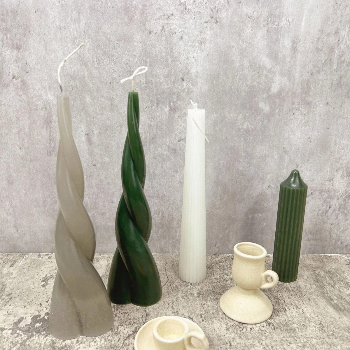 Lyba Moulds Long Twisted Legs Candle Silicone Mould - Bakeware India