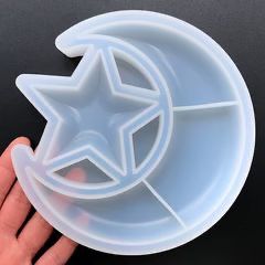 Lyba Moulds Moon Star Tray Concrete Resin Epoxy Silicone Mould - Bakeware India
